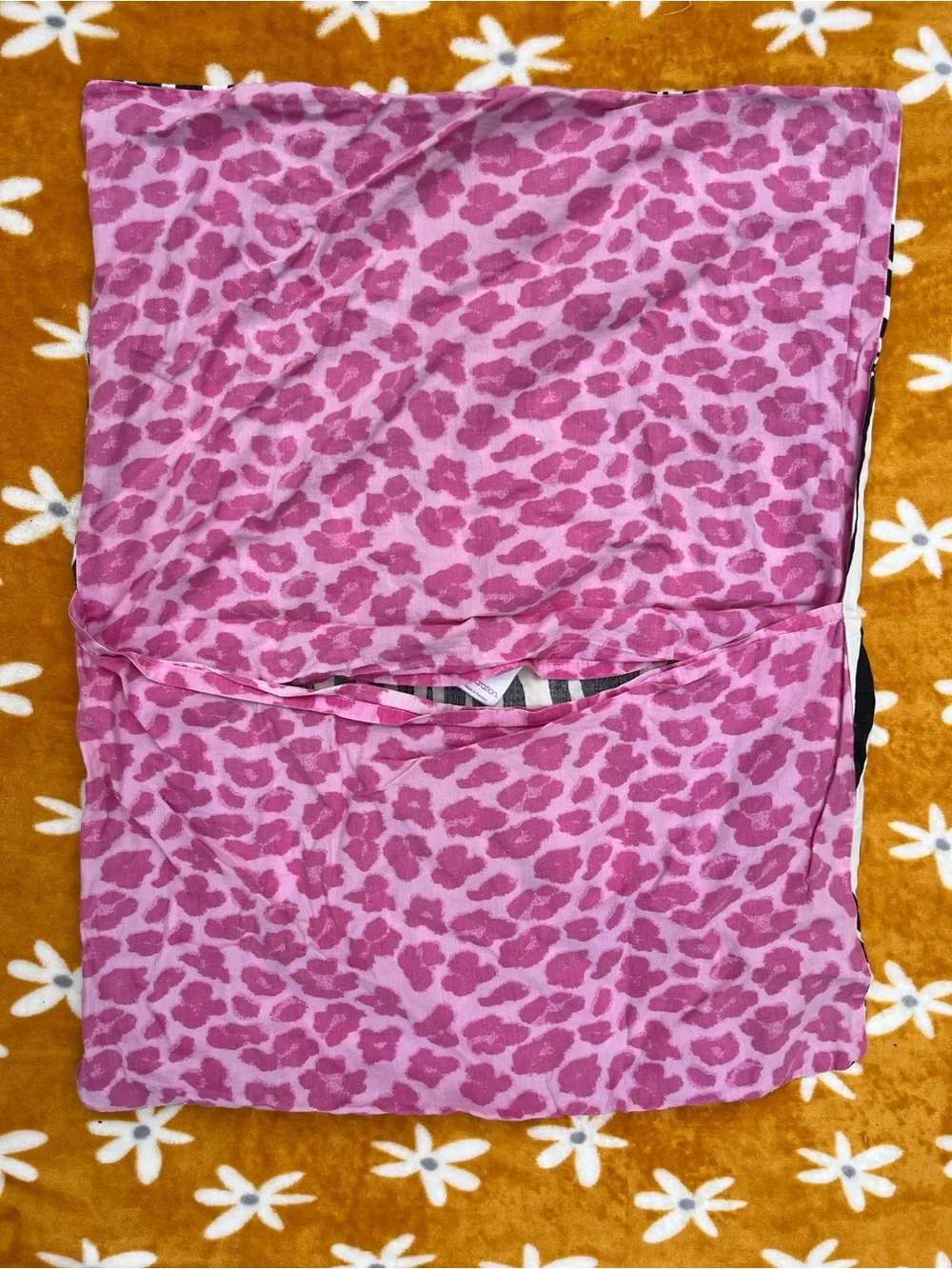 Almost Vintage Zebra Print Pink Leopard Print Shams Standard Pillowcases Y2k